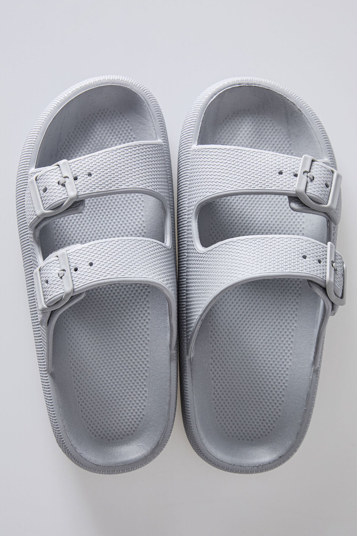 High-Heel Double Buckle Men's Slippers -89302