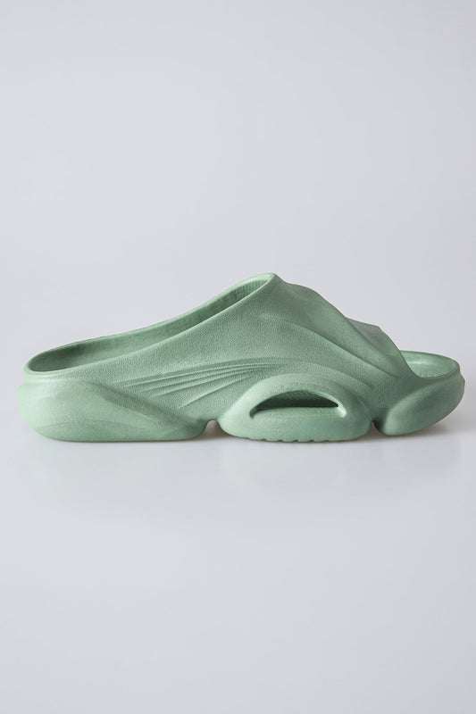 High Green Sole Banded Men's Slippers -89303
