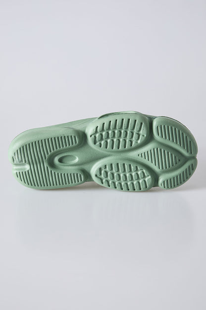 High Green Sole Banded Men's Slippers -89303