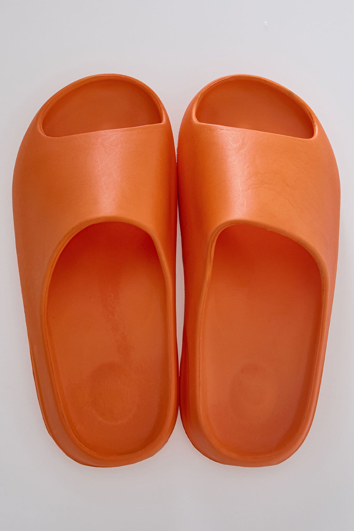 Orange High-Sole Strapped Men's Slippers -89301