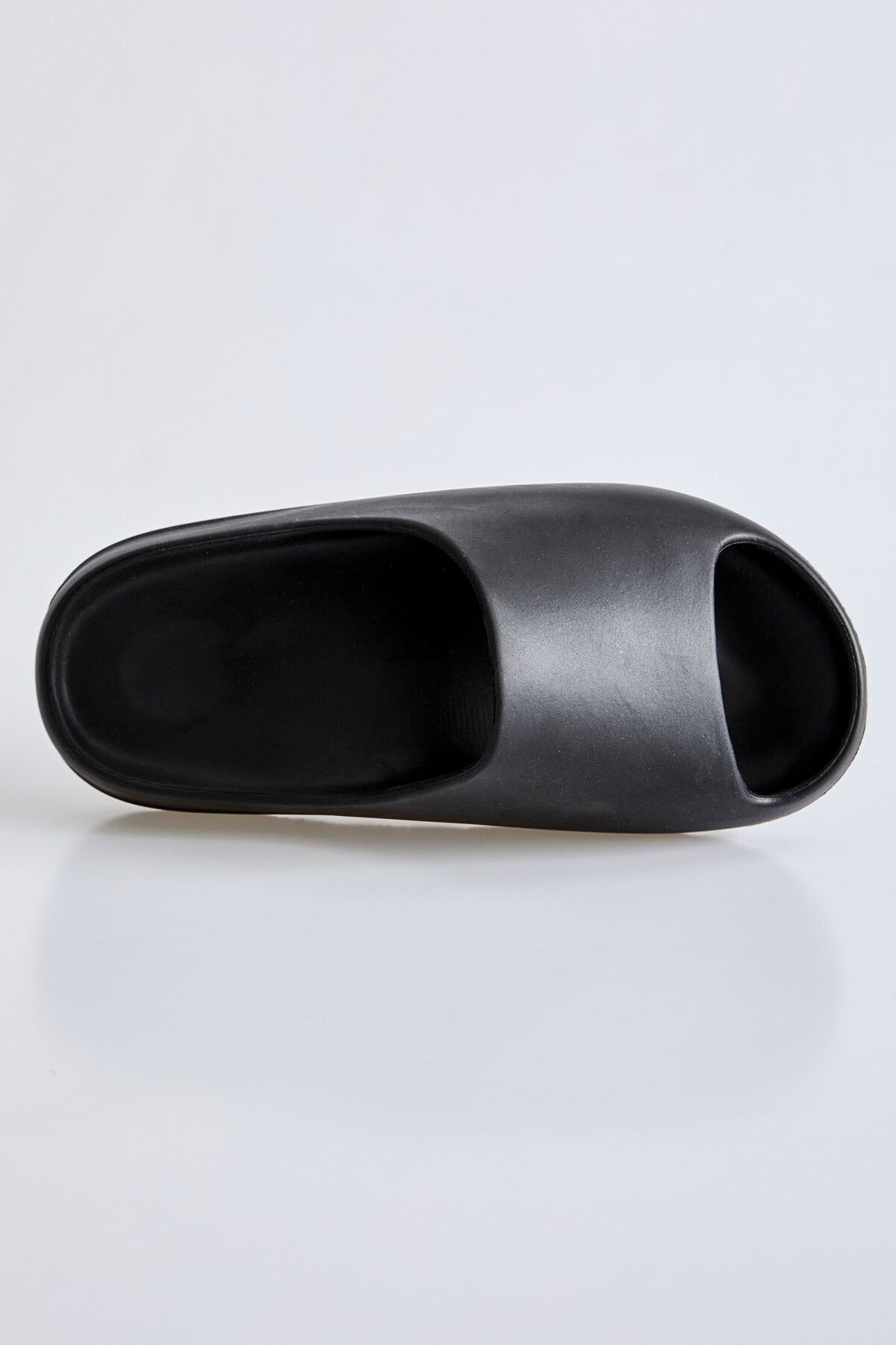 Black High-Sole Strapped Men's Slippers -89301