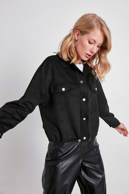 BLOUSE WITH STRING WAIST