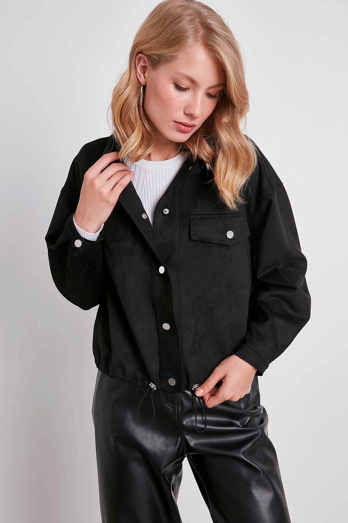 BLOUSE WITH STRING WAIST