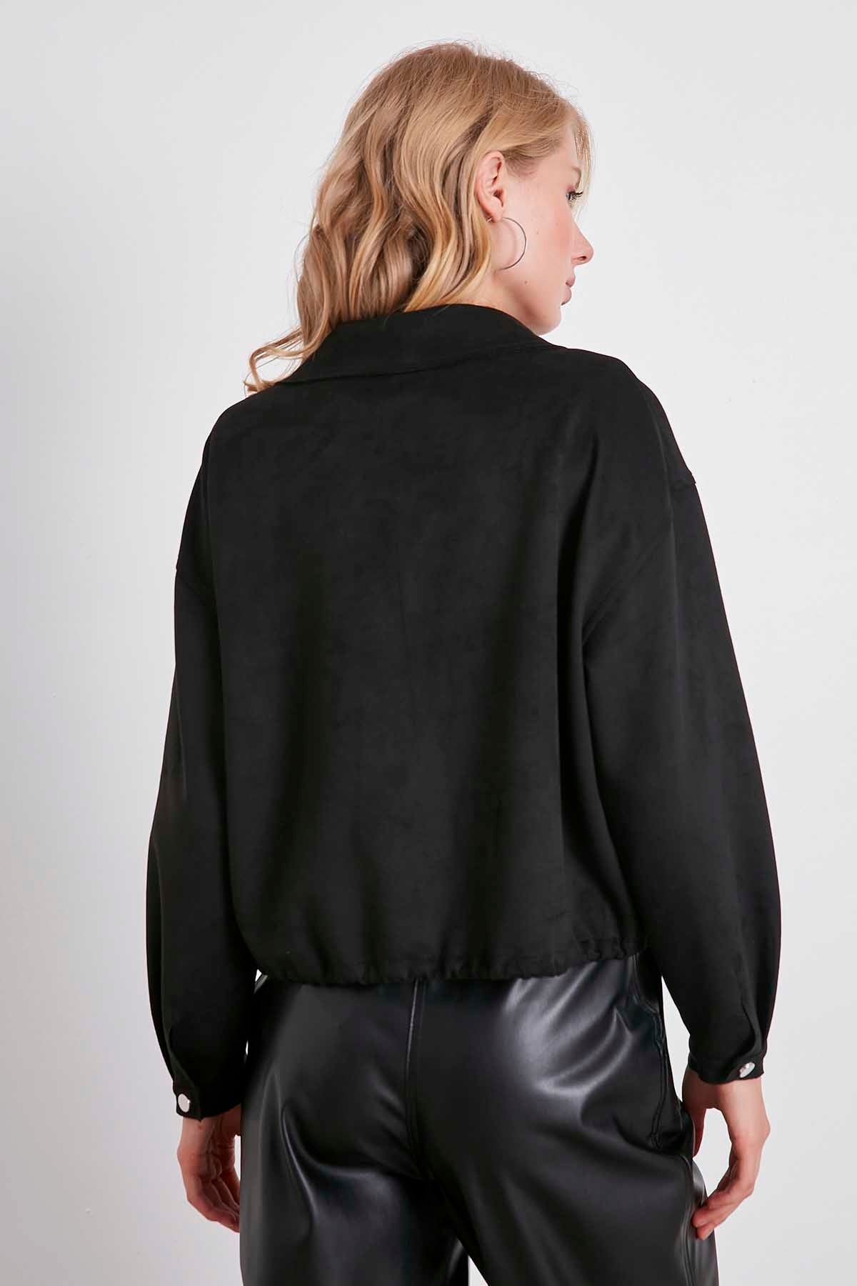 BLOUSE WITH STRING WAIST