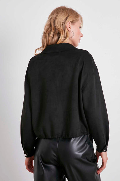 BLOUSE WITH STRING WAIST