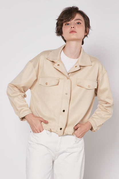 BLOUSE WITH STRING WAIST