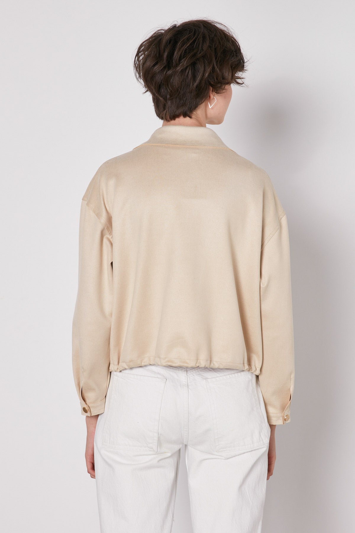 BLOUSE WITH STRING WAIST