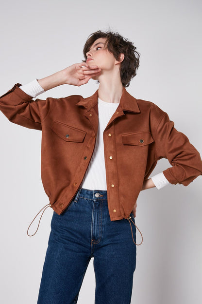 BLOUSE WITH STRING WAIST