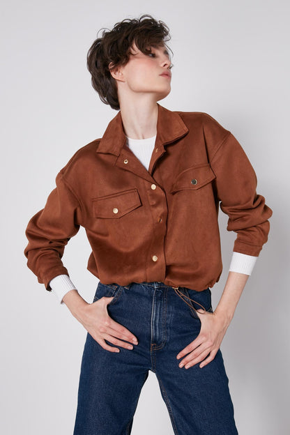 BLOUSE WITH STRING WAIST