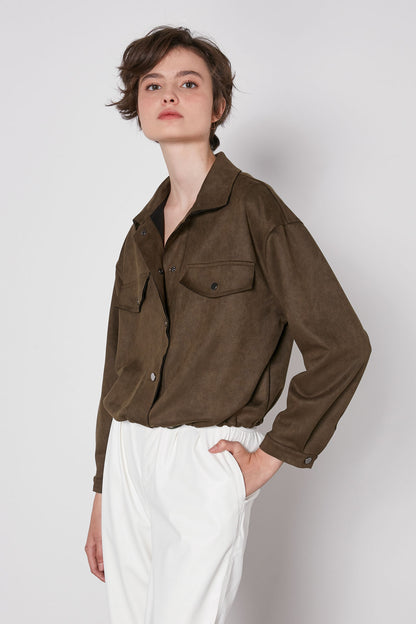 BLOUSE WITH STRING WAIST