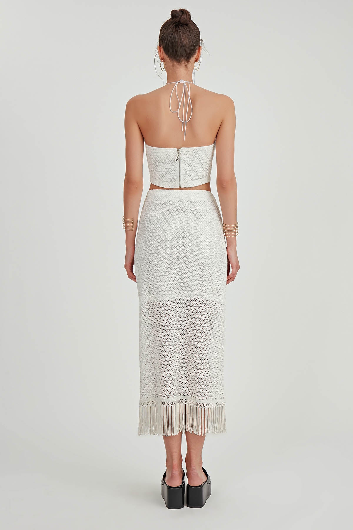 MIDI HEIGHT LAYERED SKIRT