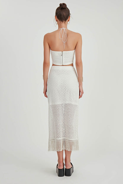 MIDI HEIGHT LAYERED SKIRT