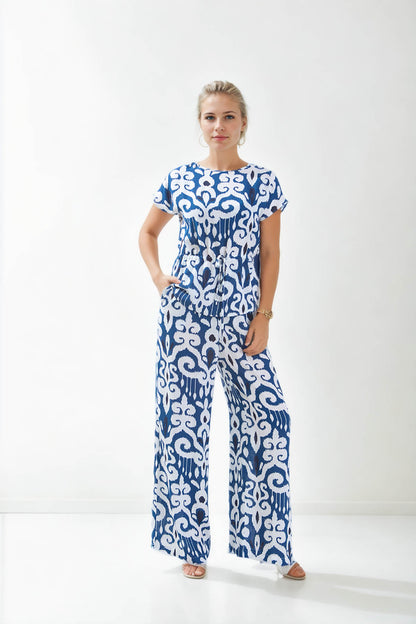 ETHNIC PATTERN LOOSE BLOUSE