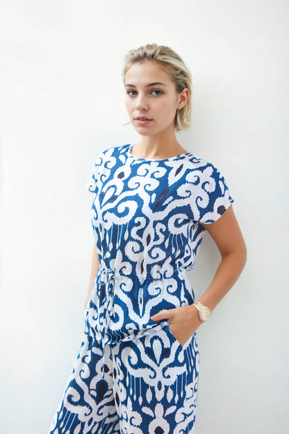 ETHNIC PATTERN LOOSE BLOUSE