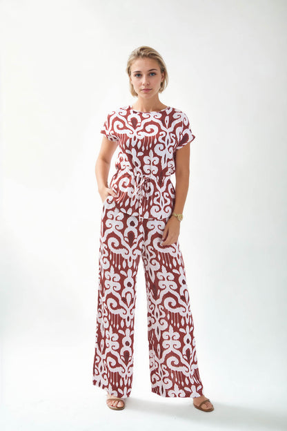 ETHNIC PATTERN LOOSE BLOUSE