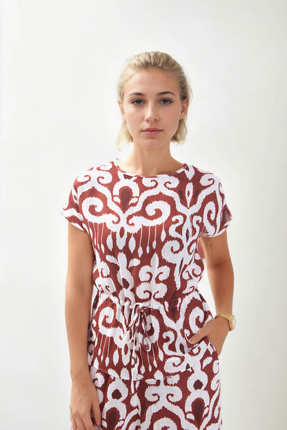 ETHNIC PATTERN LOOSE BLOUSE