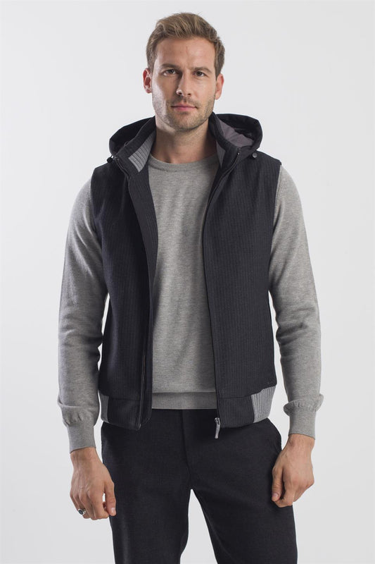 Black Comfort Fit With A Removable Hood