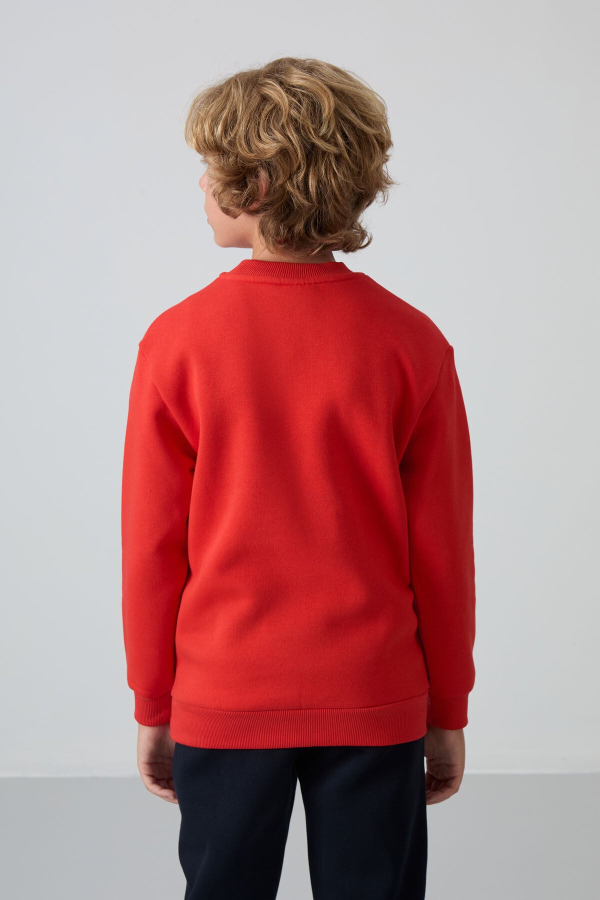 Fiesta Cotton Thick Fleece-Lined Soft Textured Standard Fit Printed Boys' Sweatshirt - 11216