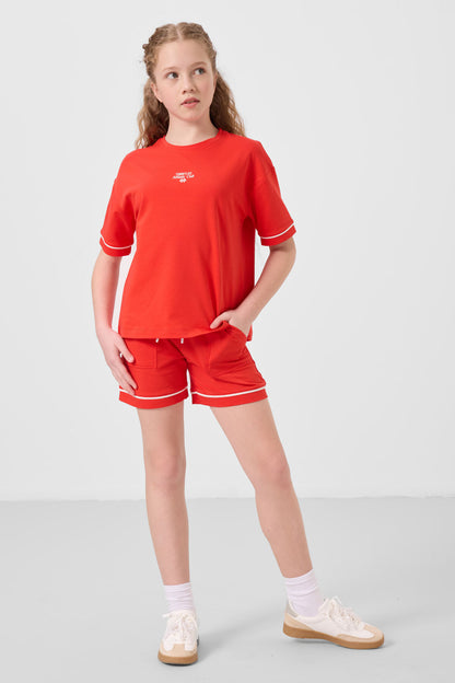 Fiesta Cotton Soft Woven Standard Fit Basic Girl Shorts Set - 75183