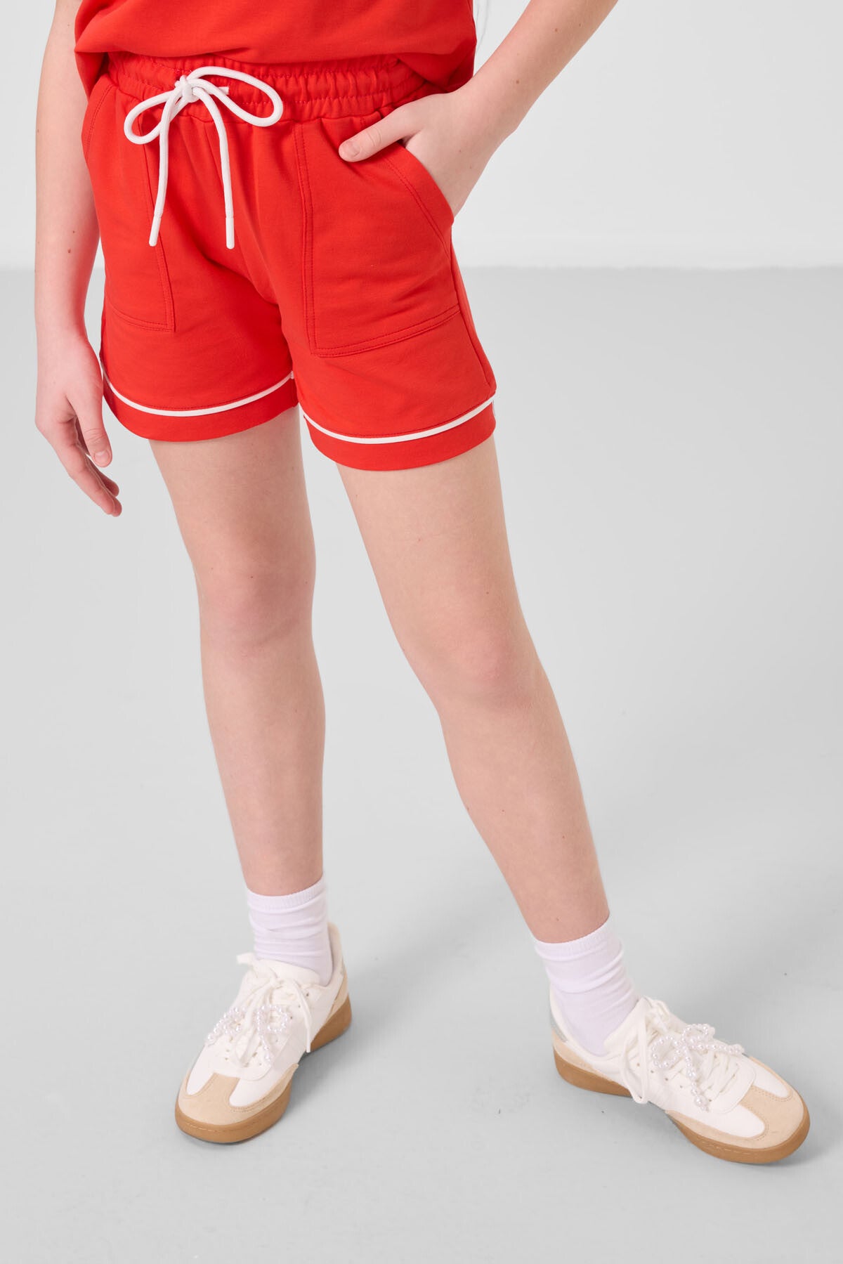 Fiesta Cotton Soft Woven Standard Fit Basic Girl Shorts Set - 75183