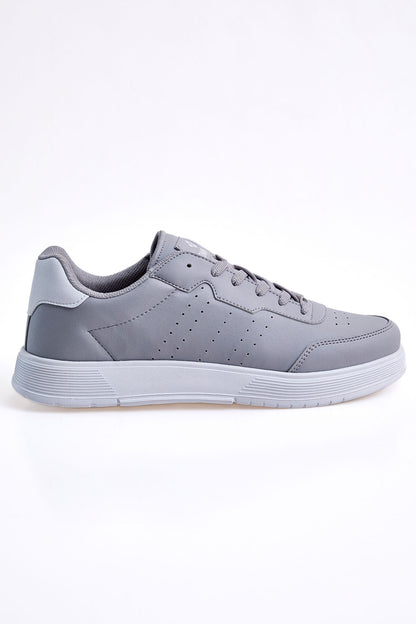 Smoke Laced High Sole PU Leather Men's Sports Shoes - 89132