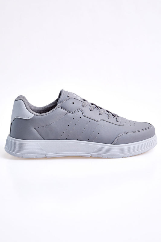 Smoke Laced High Sole PU Leather Men's Sports Shoes - 89132