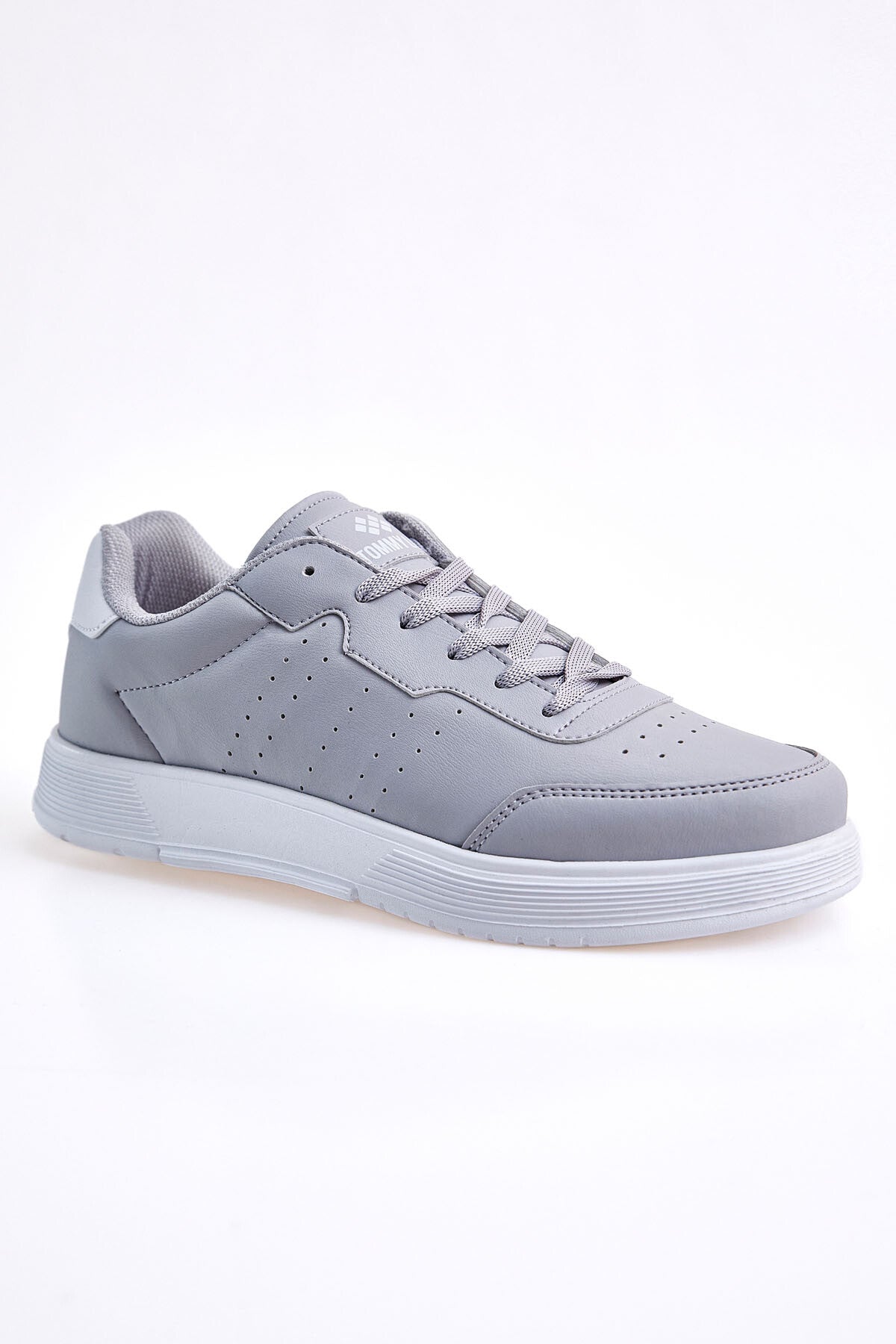 Smoke Laced High Sole PU Leather Men's Sports Shoes - 89132
