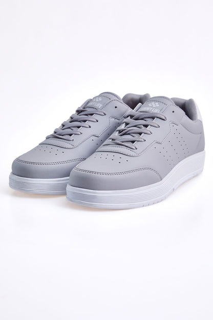Smoke Laced High Sole PU Leather Men's Sports Shoes - 89132