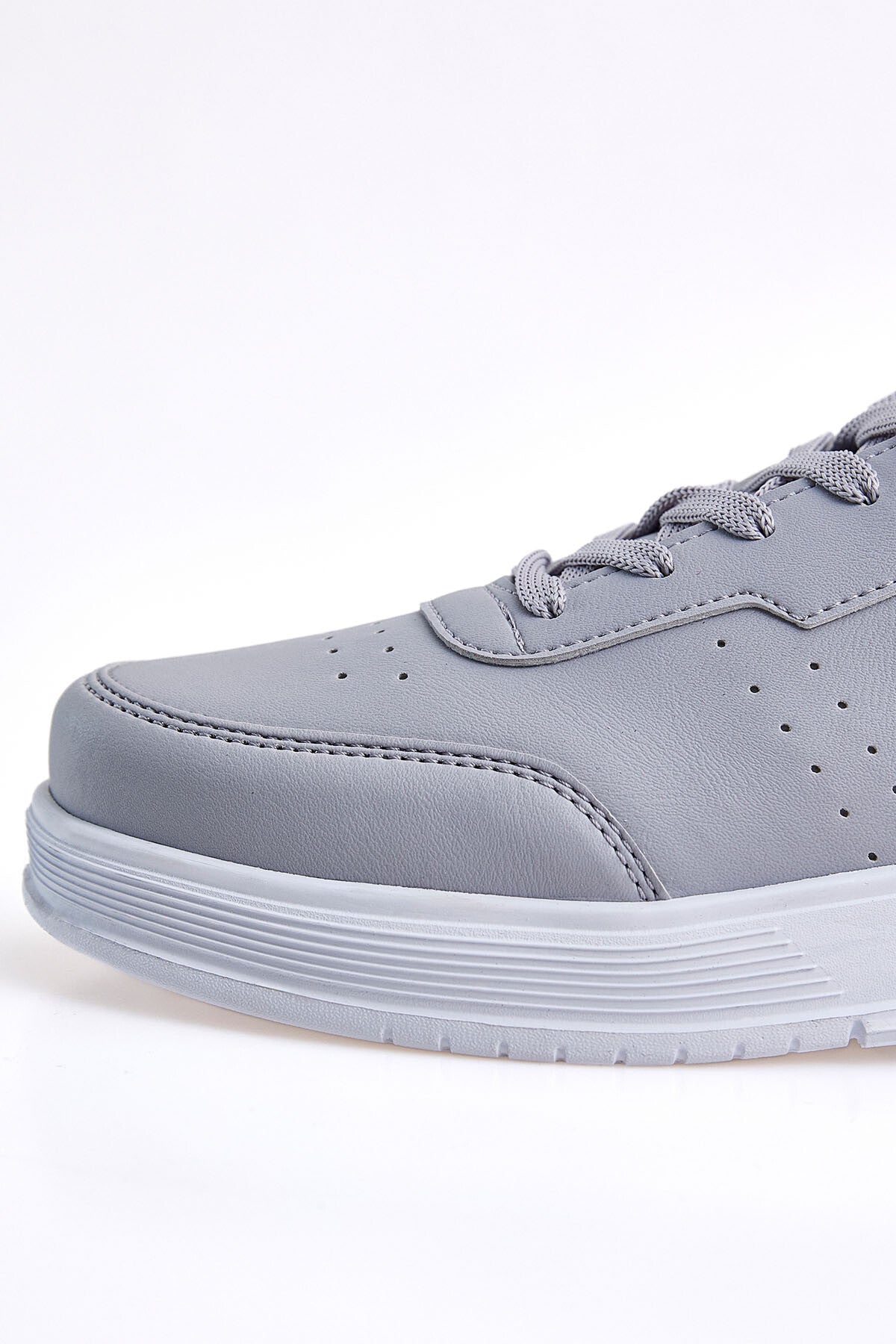 Smoke Laced High Sole PU Leather Men's Sports Shoes - 89132