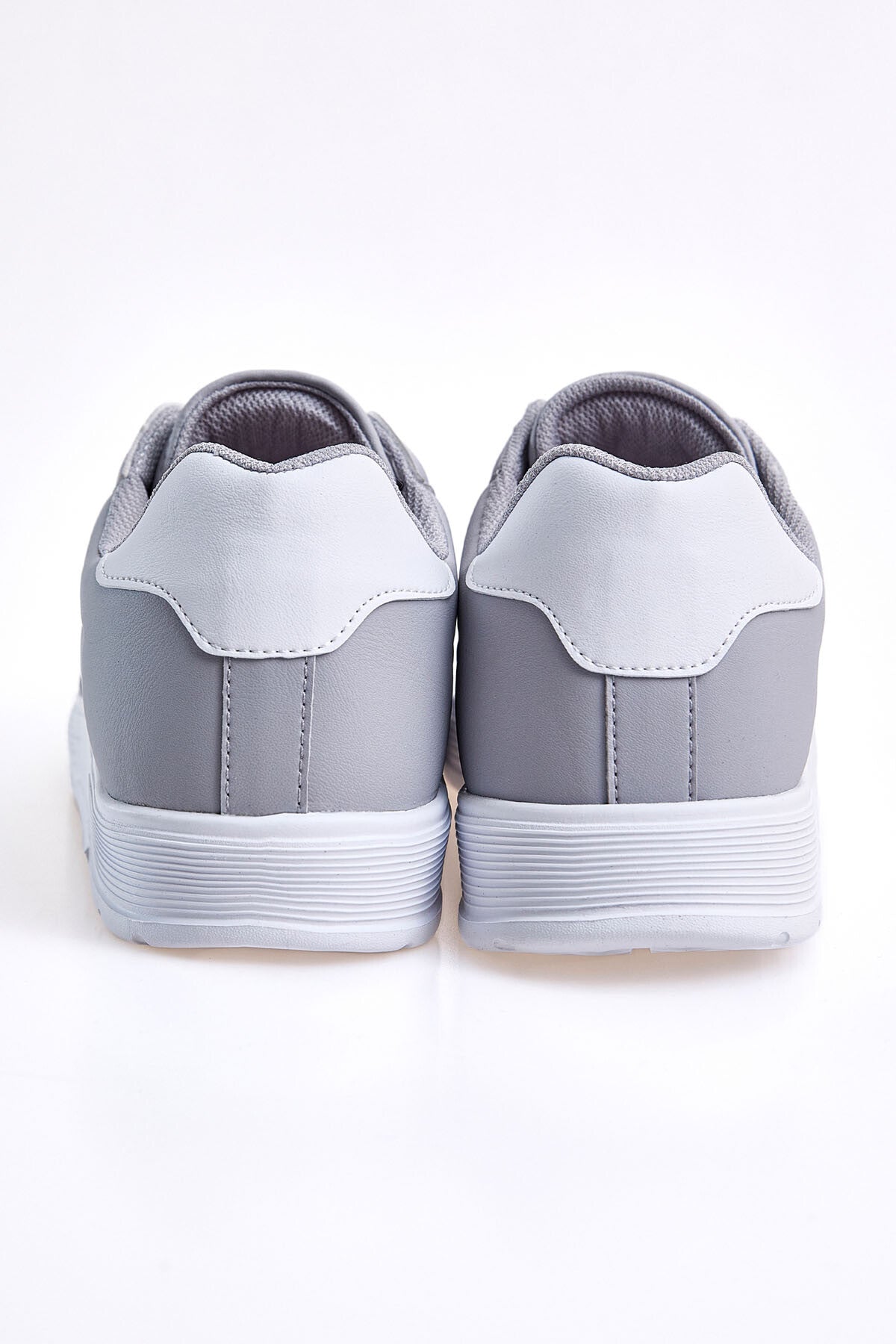 Smoke Laced High Sole PU Leather Men's Sports Shoes - 89132