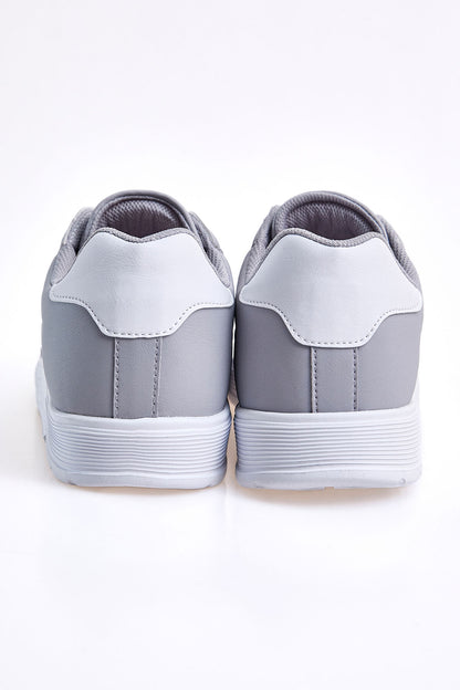 Smoke Laced High Sole PU Leather Men's Sports Shoes - 89132