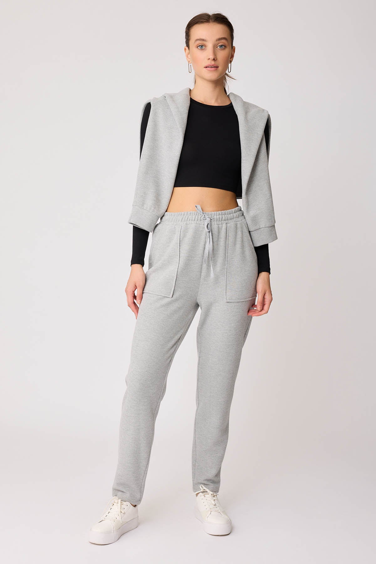 WIDE-POCKET BELT ELASTANE TRACKSUIT