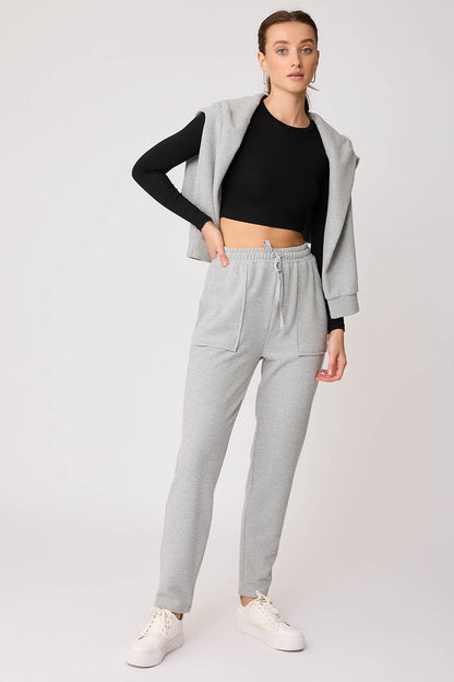 WIDE-POCKET BELT ELASTANE TRACKSUIT