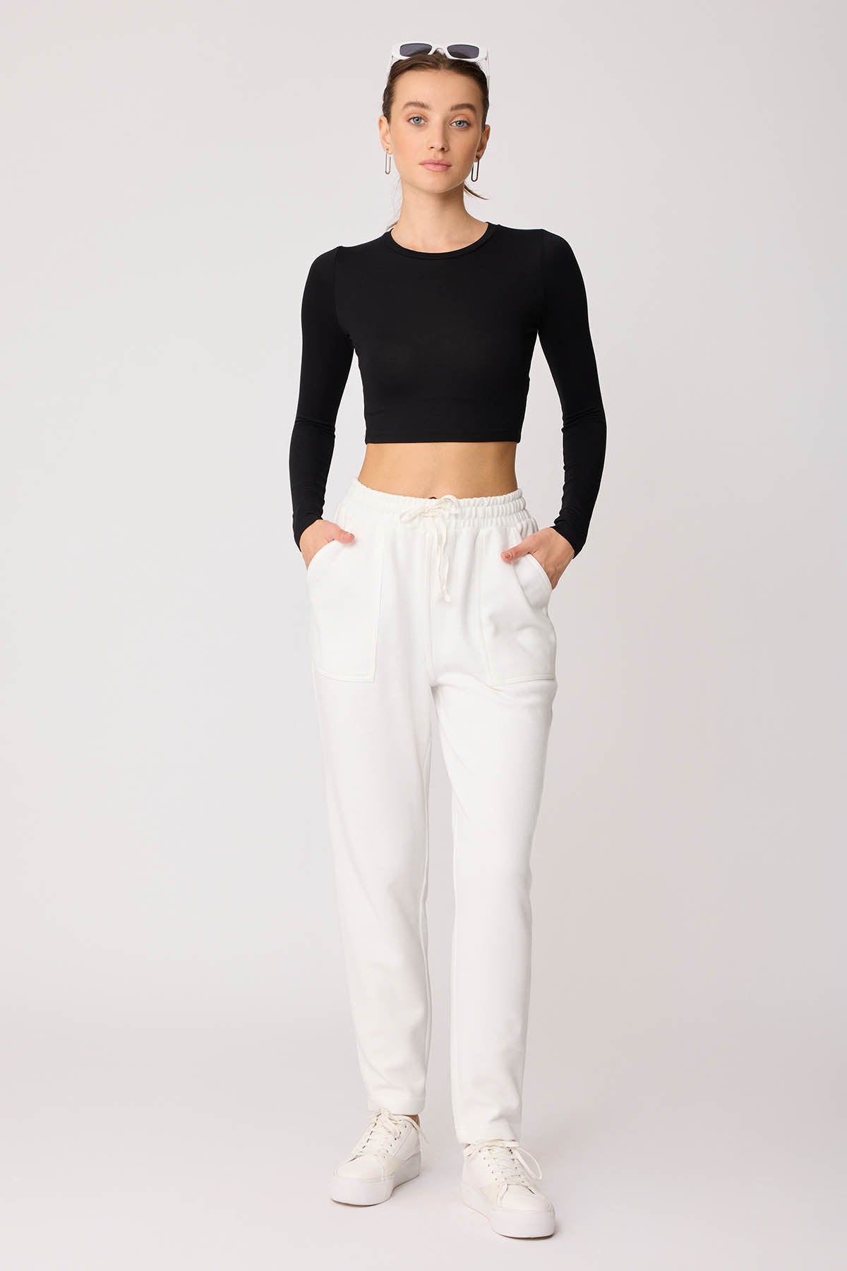 WIDE-POCKET BELT ELASTANE TRACKSUIT