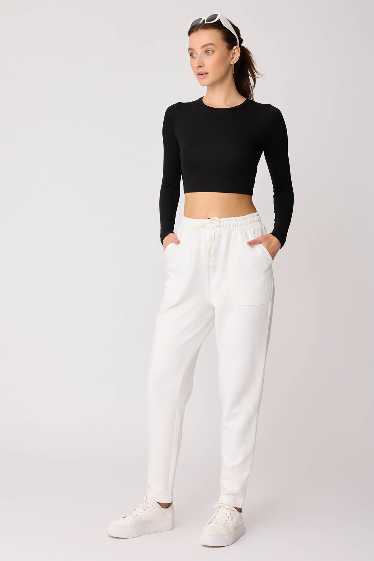 WIDE-POCKET BELT ELASTANE TRACKSUIT