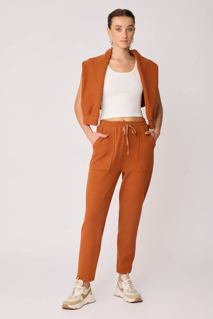 WIDE-POCKET BELT ELASTANE TRACKSUIT