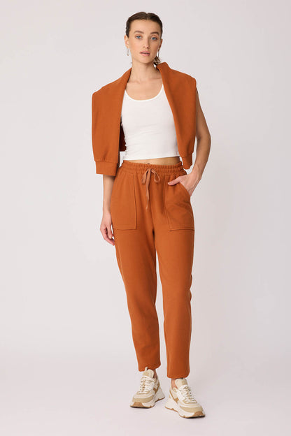 WIDE-POCKET BELT ELASTANE TRACKSUIT