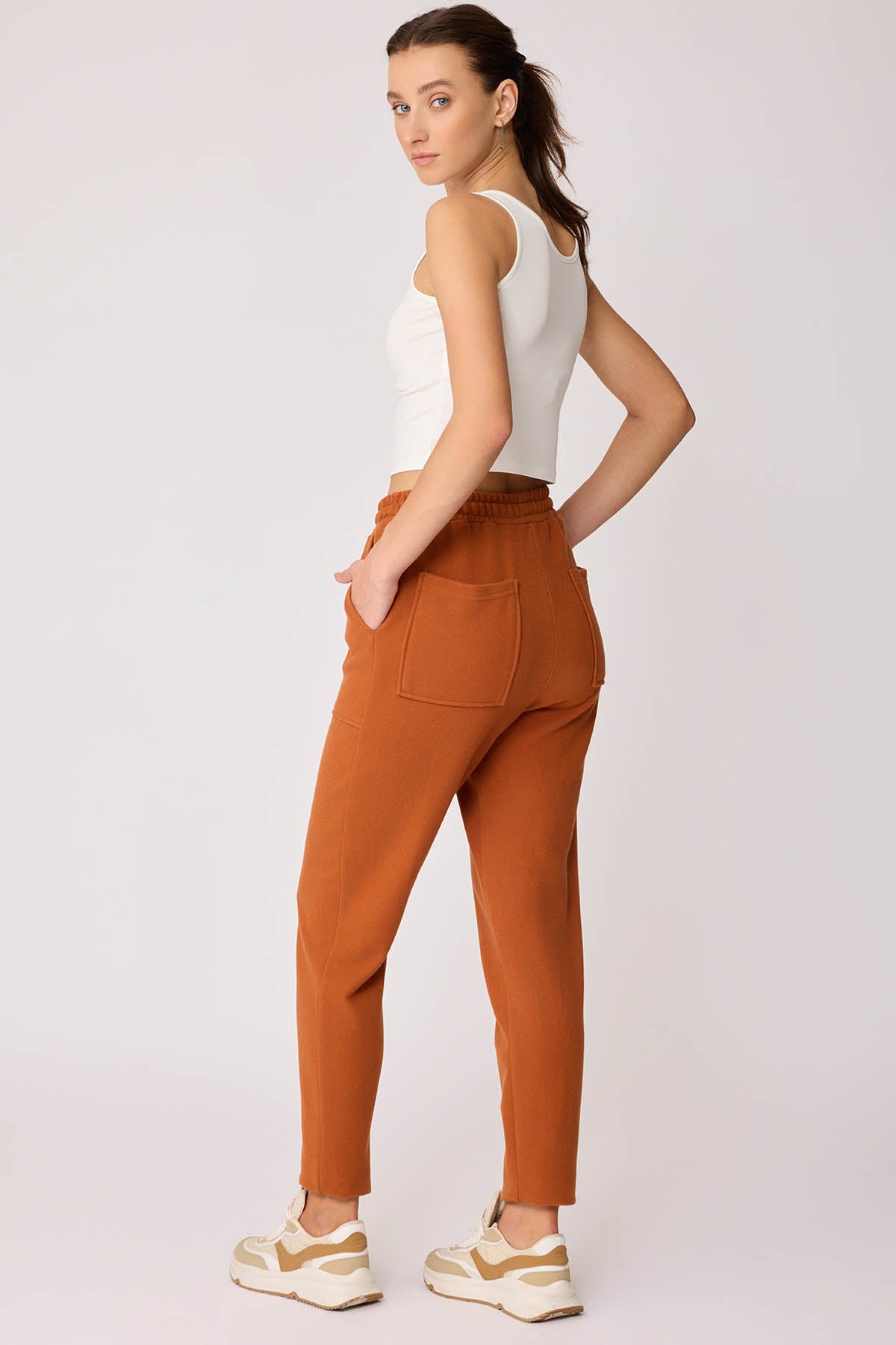 WIDE-POCKET BELT ELASTANE TRACKSUIT