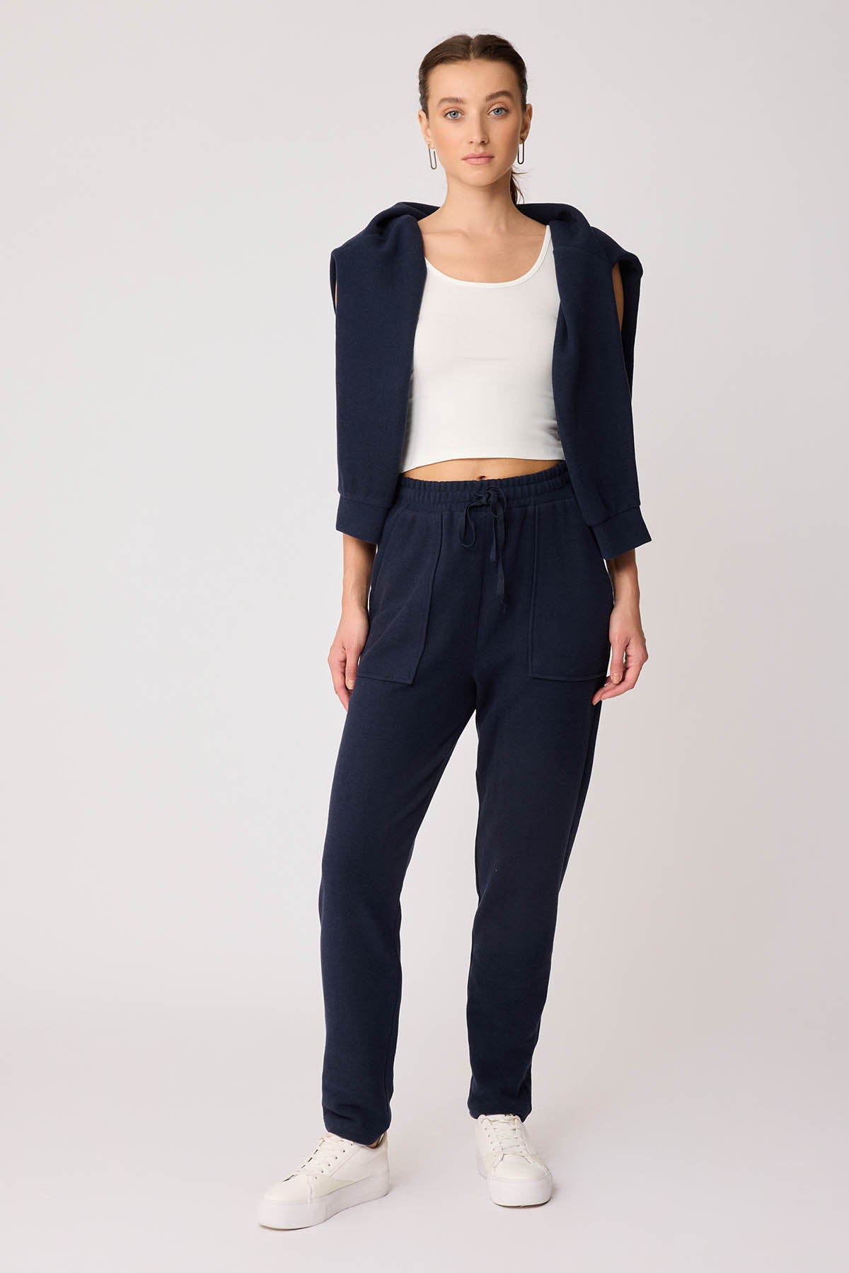 WIDE-POCKET BELT ELASTANE TRACKSUIT