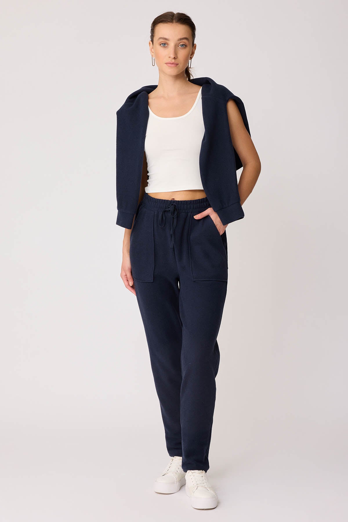 WIDE-POCKET BELT ELASTANE TRACKSUIT