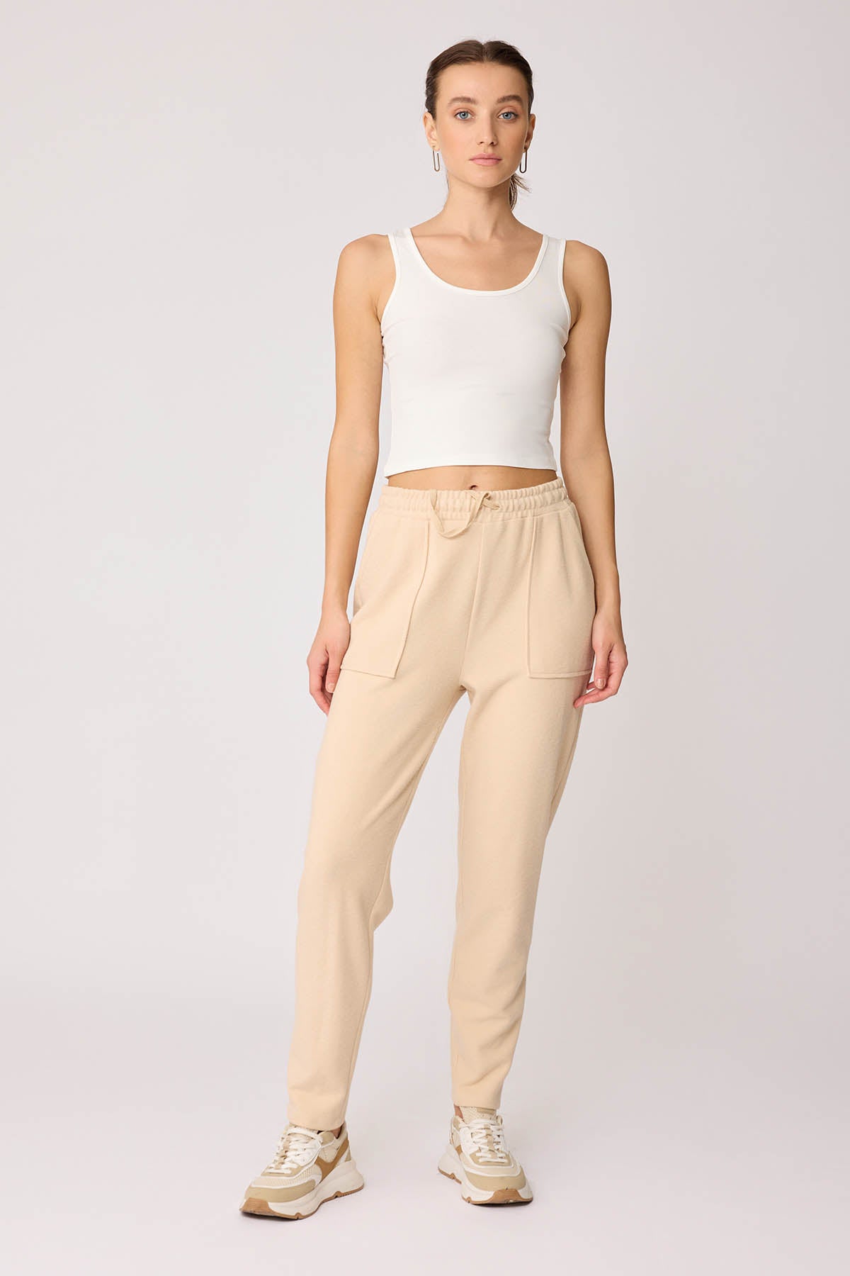 WIDE-POCKET BELT ELASTANE TRACKSUIT