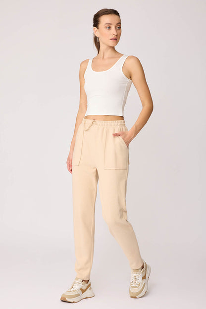 WIDE-POCKET BELT ELASTANE TRACKSUIT