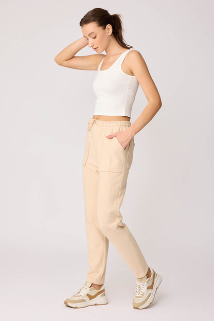 WIDE-POCKET BELT ELASTANE TRACKSUIT