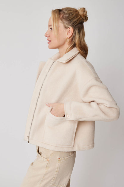 CROP JACKET WITH WIDE POCKETS