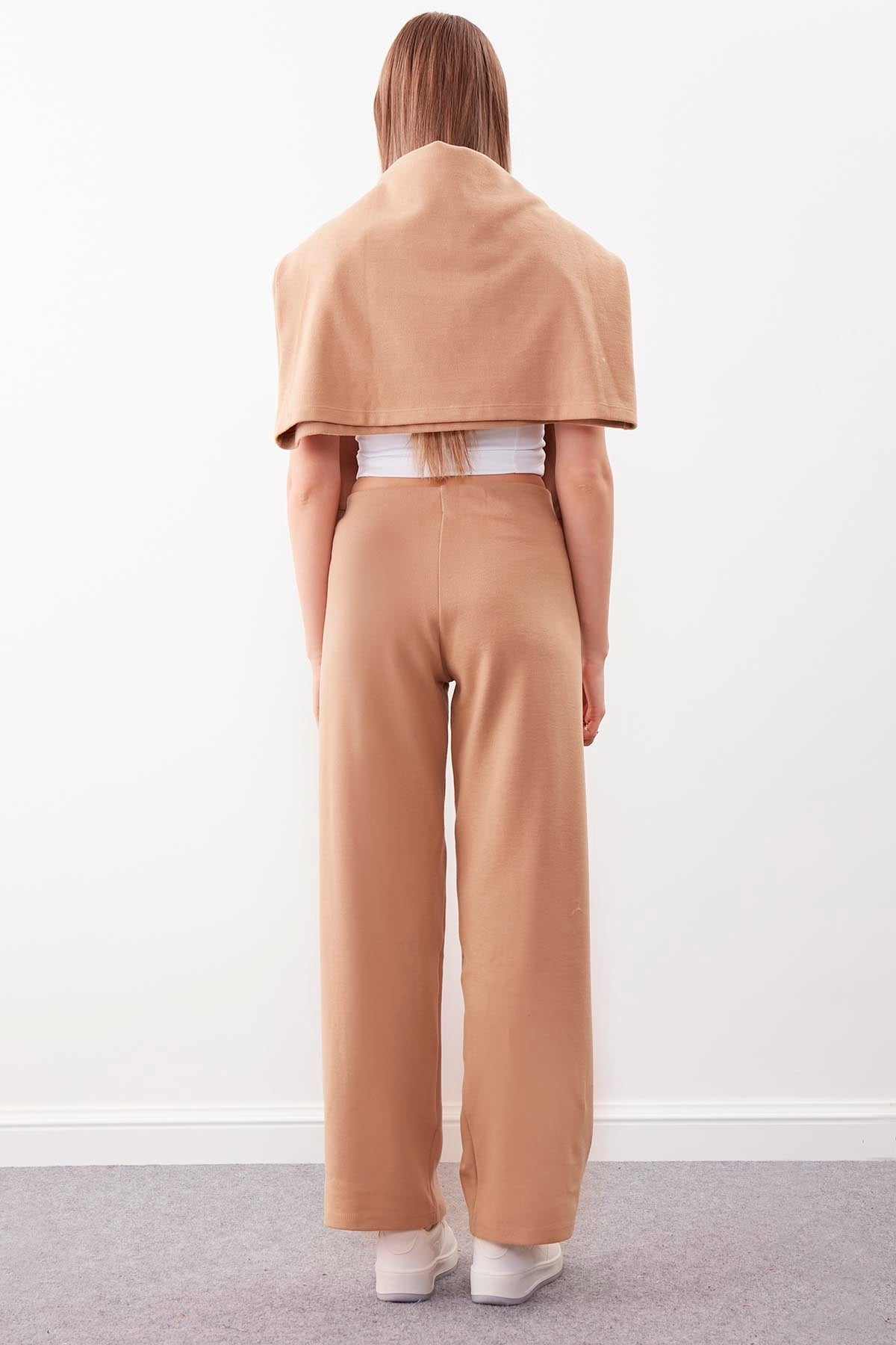 WIDE-ASPECT KNITTED TROUSERS