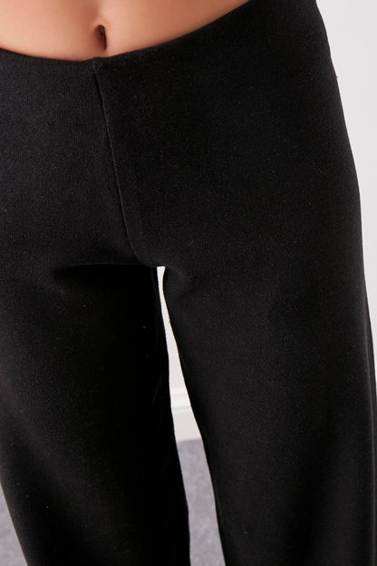 WIDE-ASPECT KNITTED TROUSERS