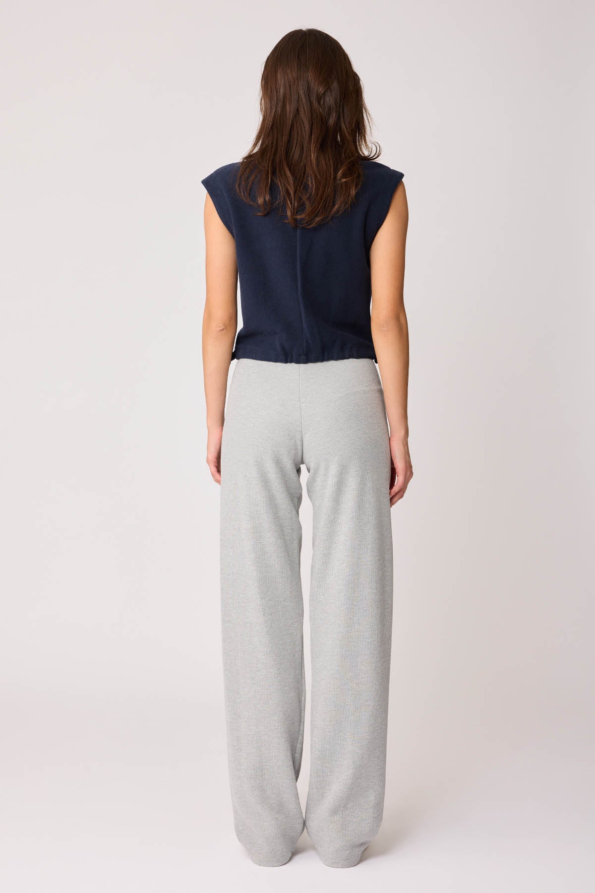 WIDE-ASPECT KNITTED TROUSERS