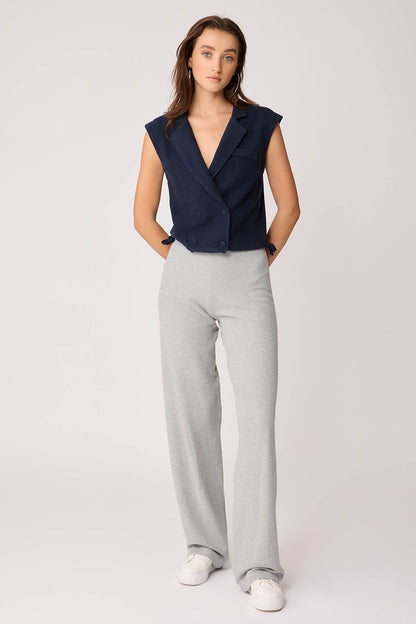 WIDE-ASPECT KNITTED TROUSERS
