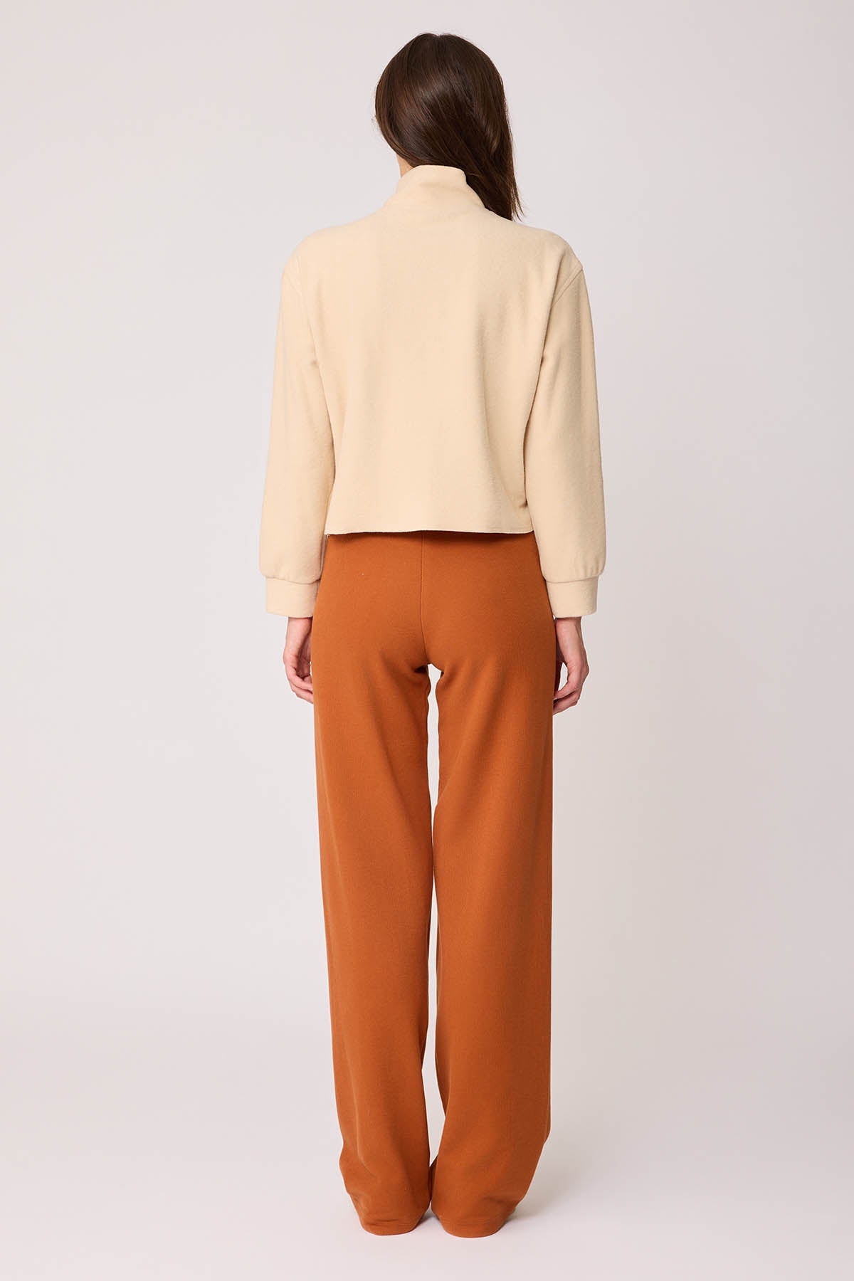 WIDE-ASPECT KNITTED TROUSERS