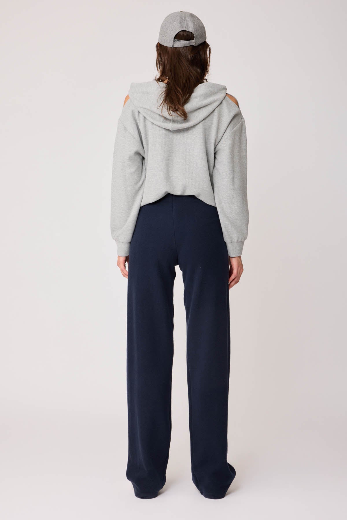 WIDE-ASPECT KNITTED TROUSERS
